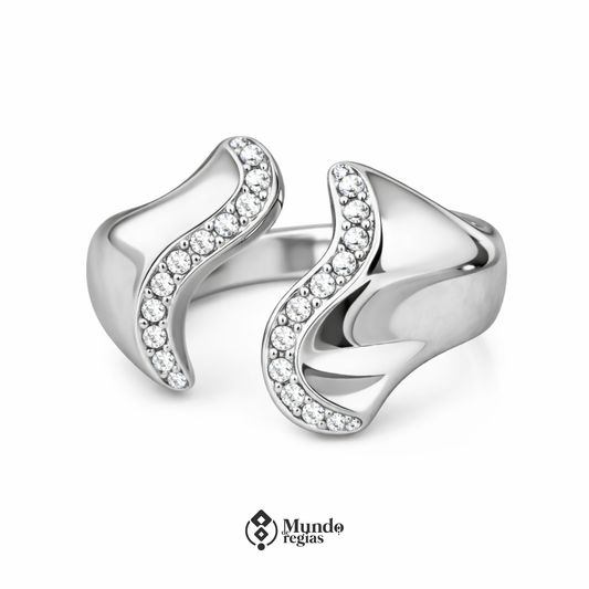 Anillo Ondas de Luz Ajustable
