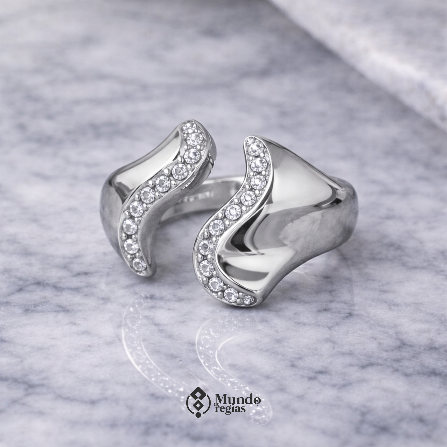 Anillo Ondas de Luz Ajustable