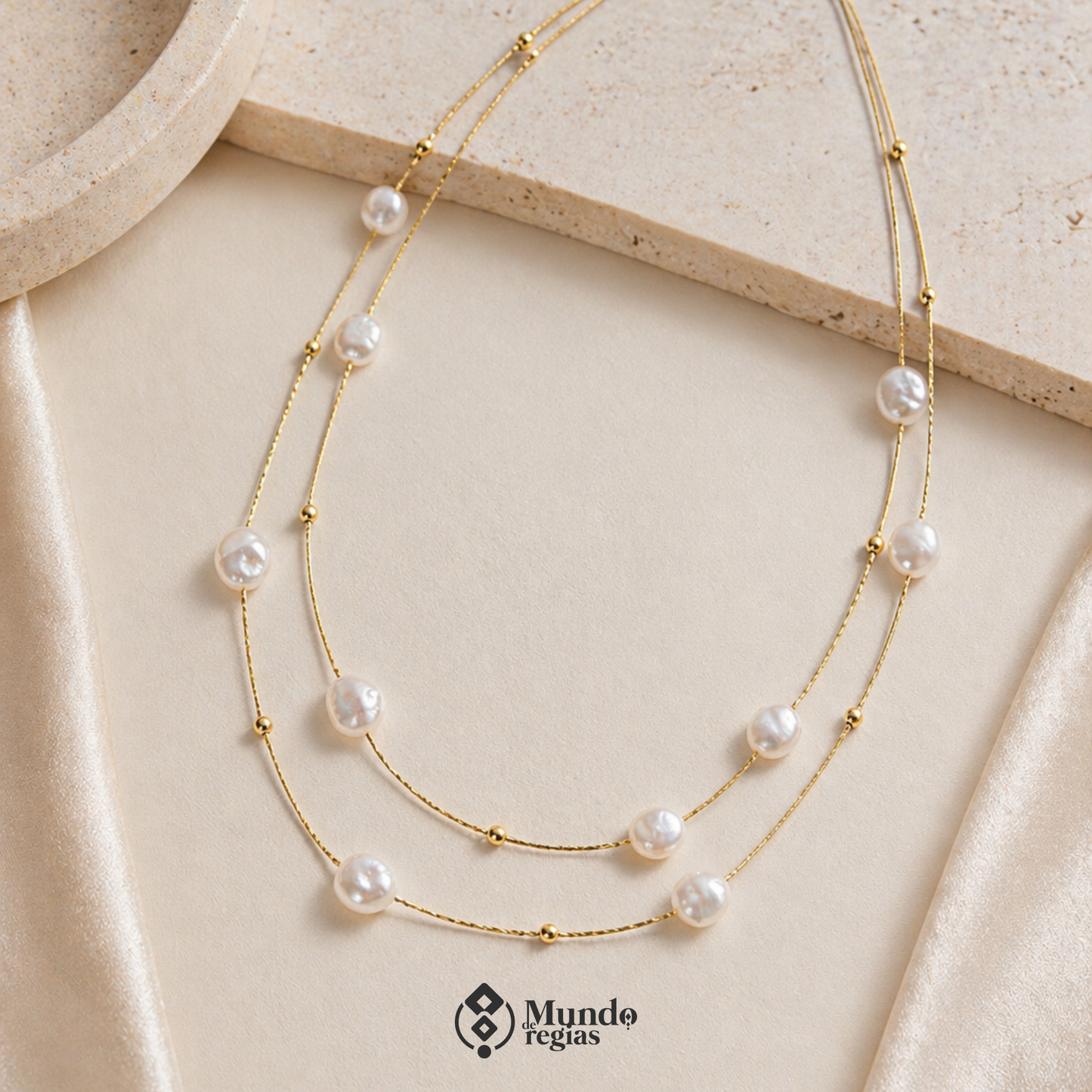 Collar Doble Perlas