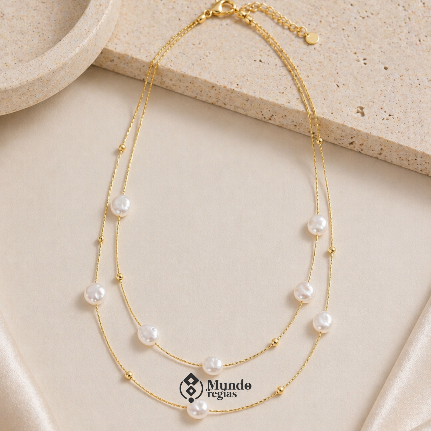 Collar Doble Perlas