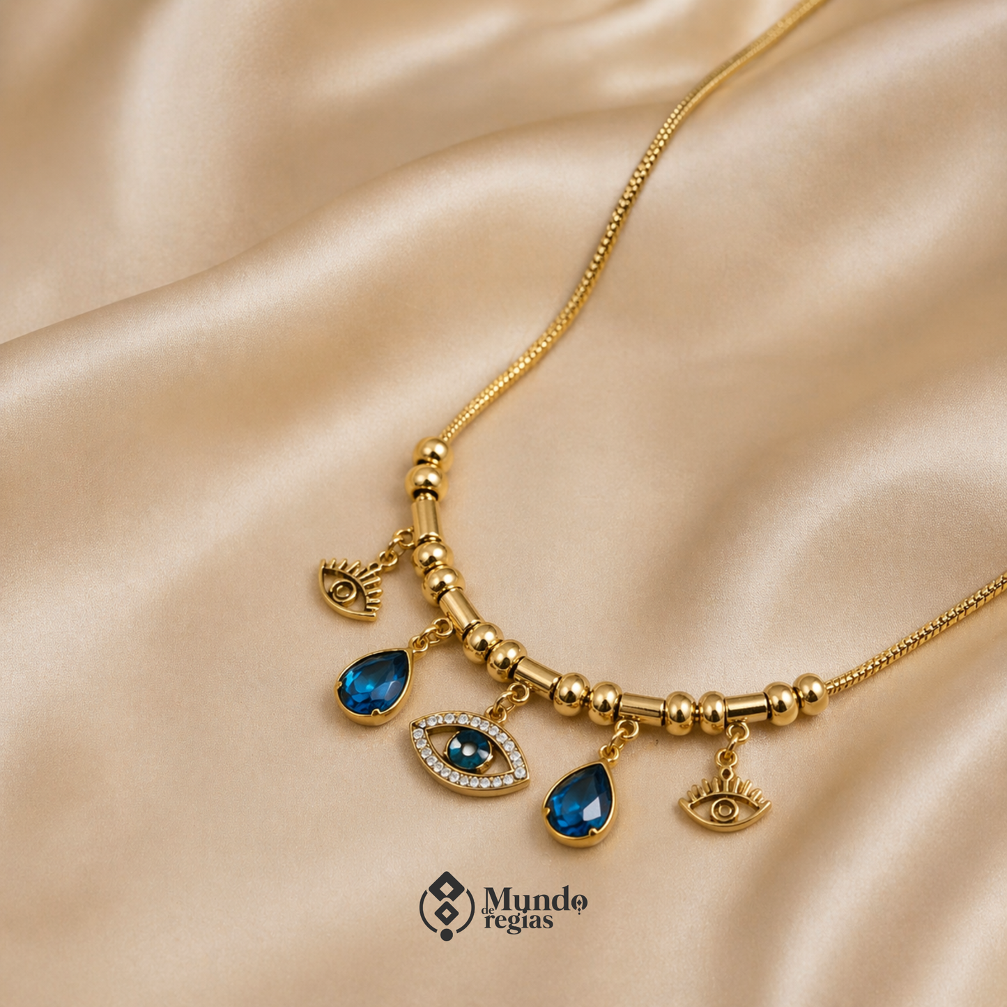 Collar Ojo Protector Azul