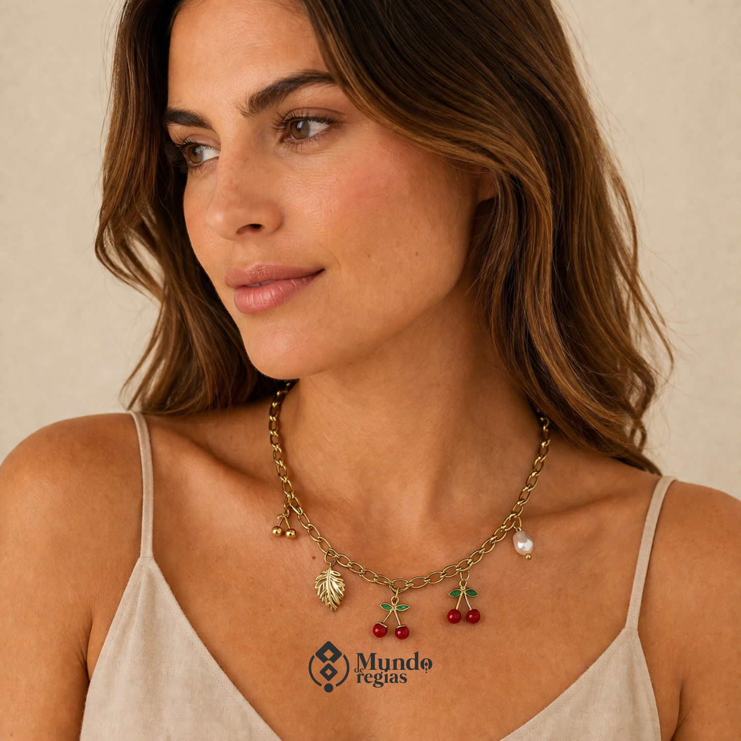 Collar Multidijes Cherry