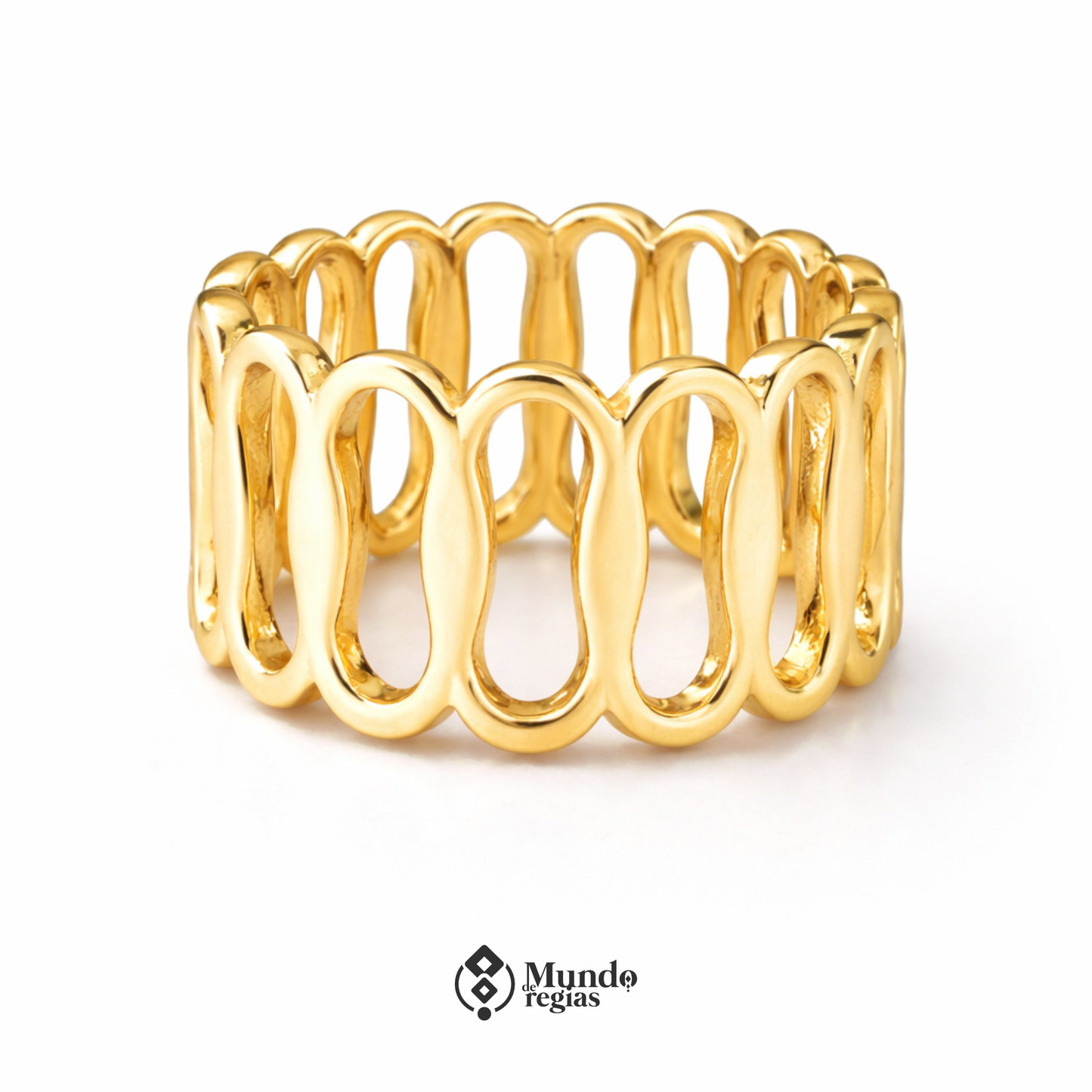 Anillo Ondas Ajustable