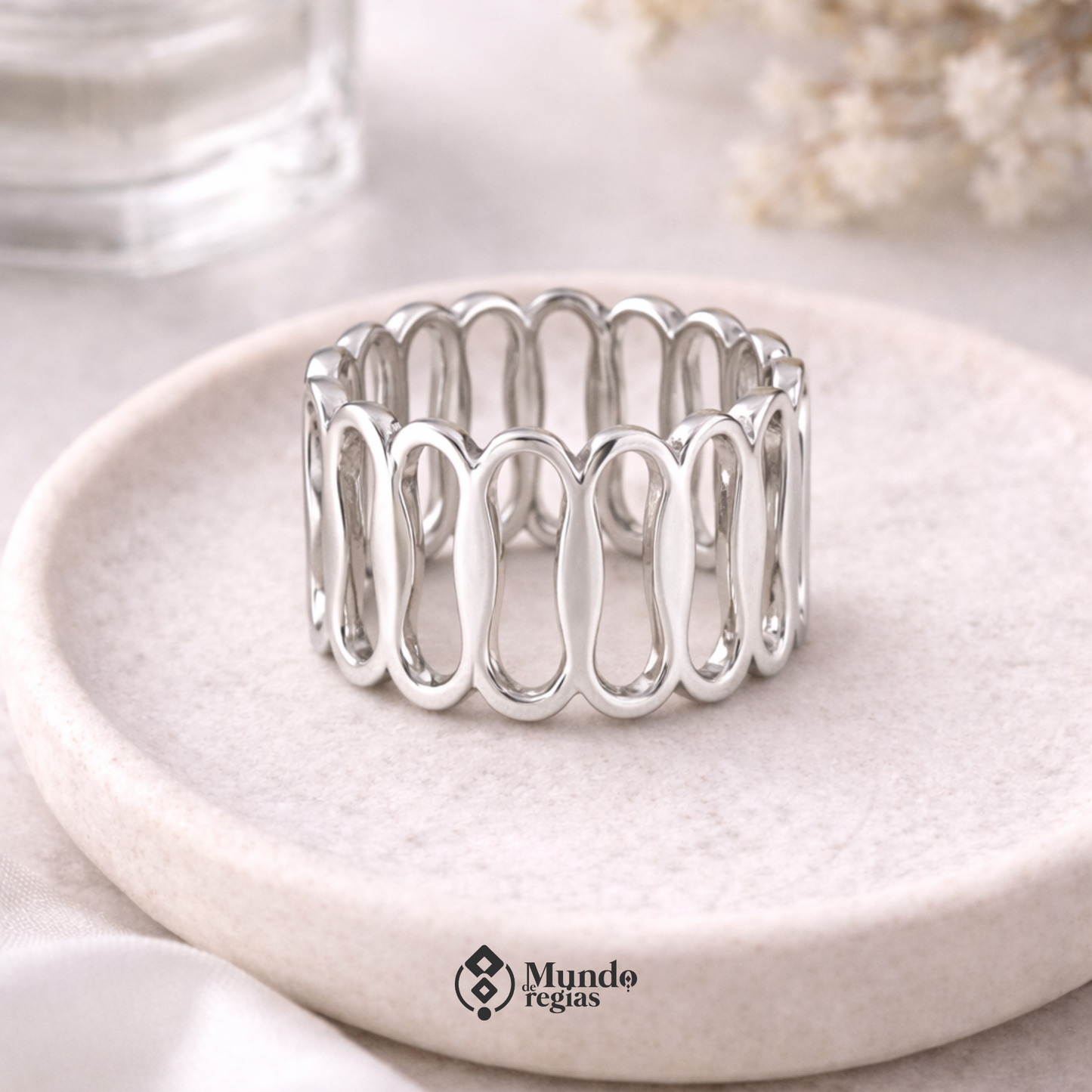 Anillo Ondas Ajustable