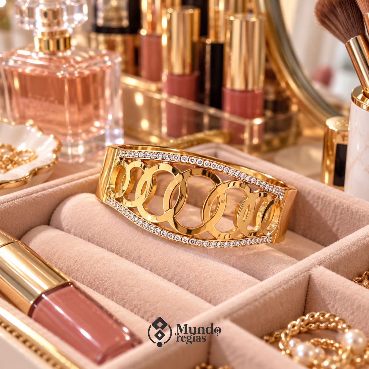 Pulsera Infinity Enchapada en Oro