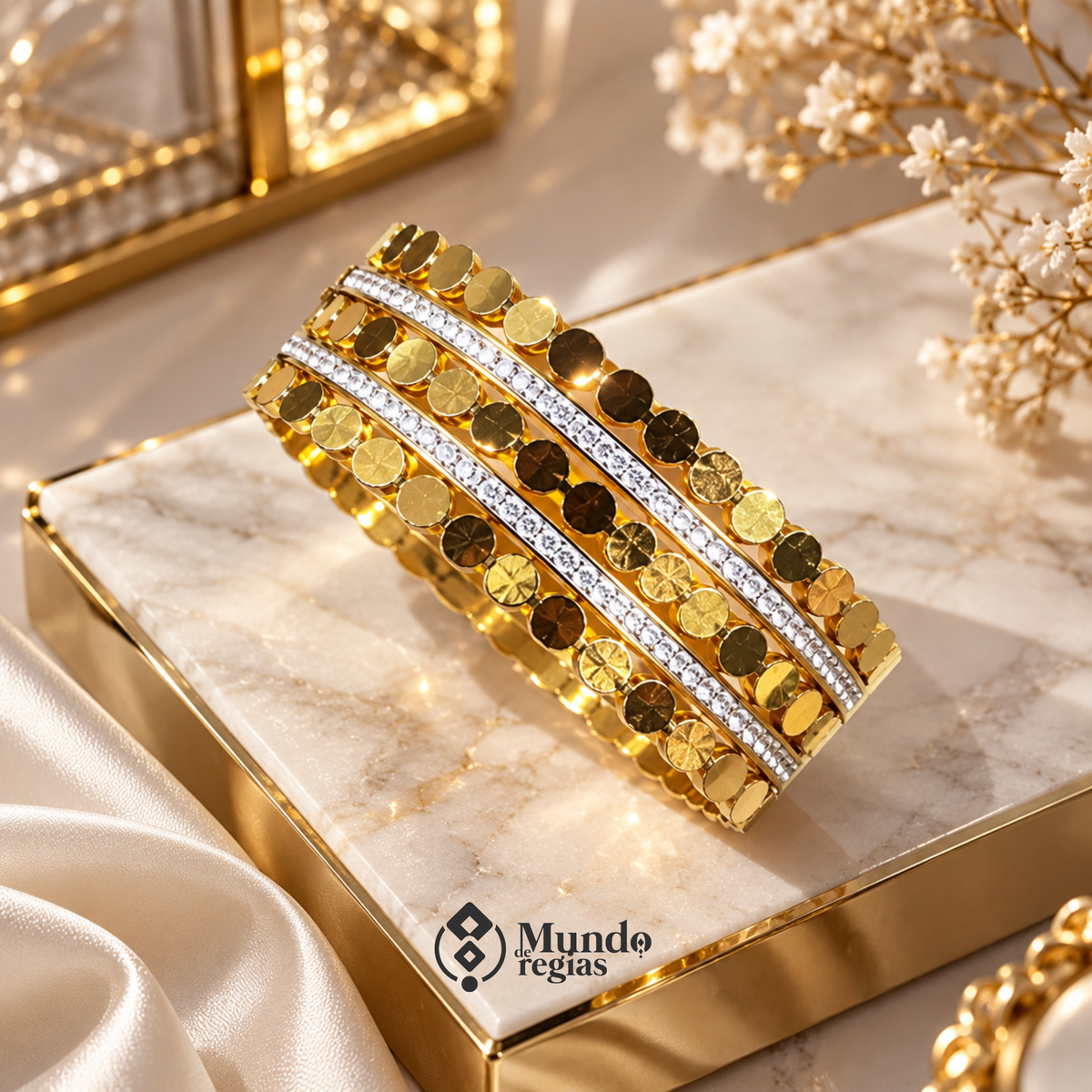 Pulsera Imperia Enchapada en Oro