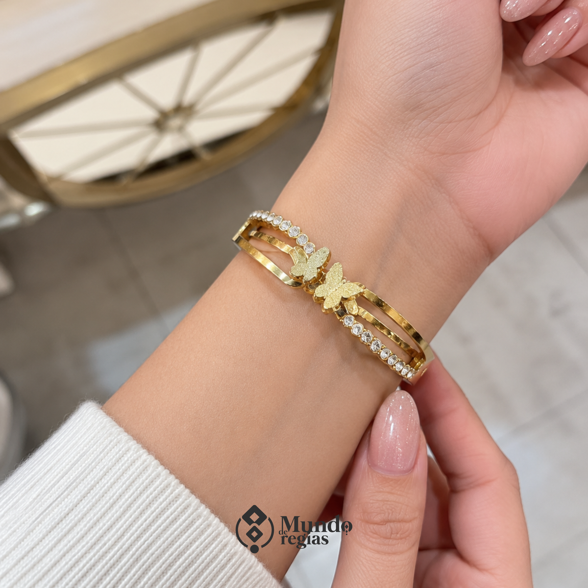 Pulsera Butterfly Enchapada en Oro