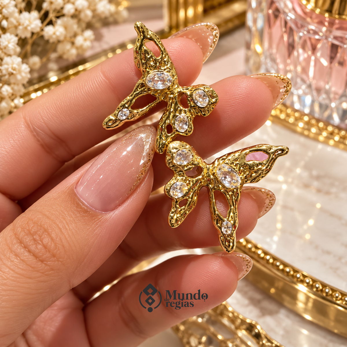 Aros Monarca Enchapado en Oro