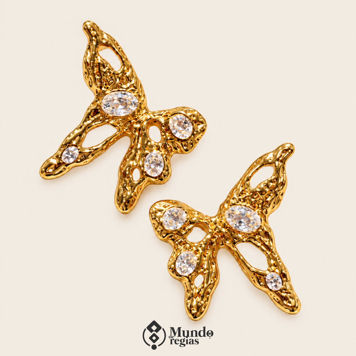 Aros Monarca Enchapado en Oro