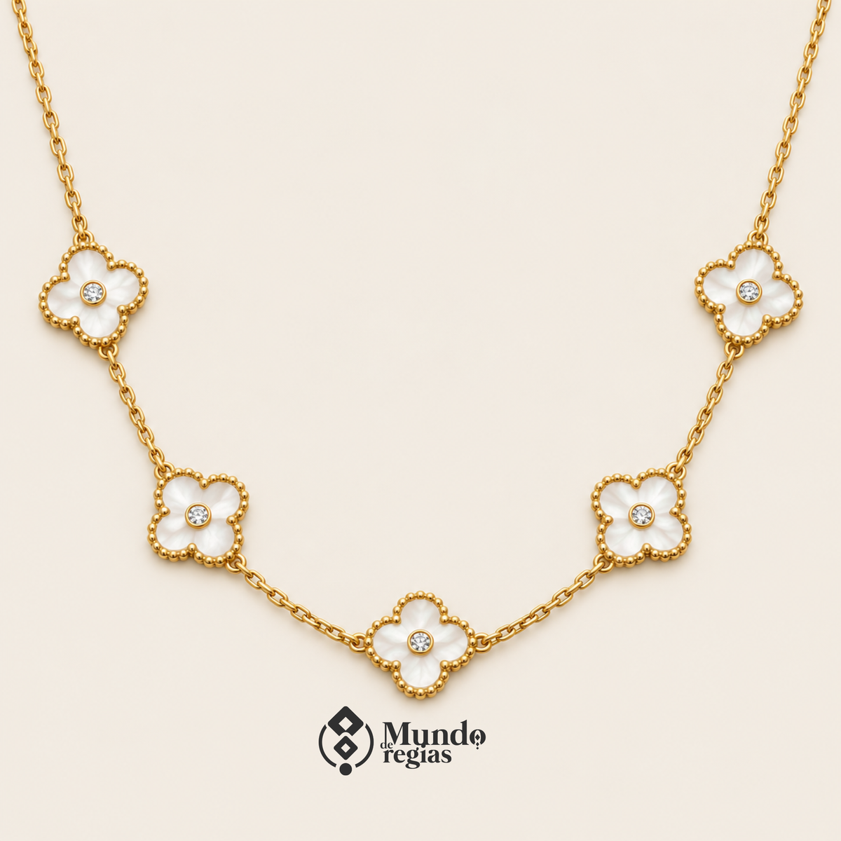 Collar Fiore Enchapado en Oro