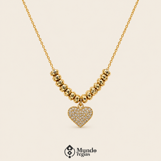 Collar Destellos Enchapado en Oro