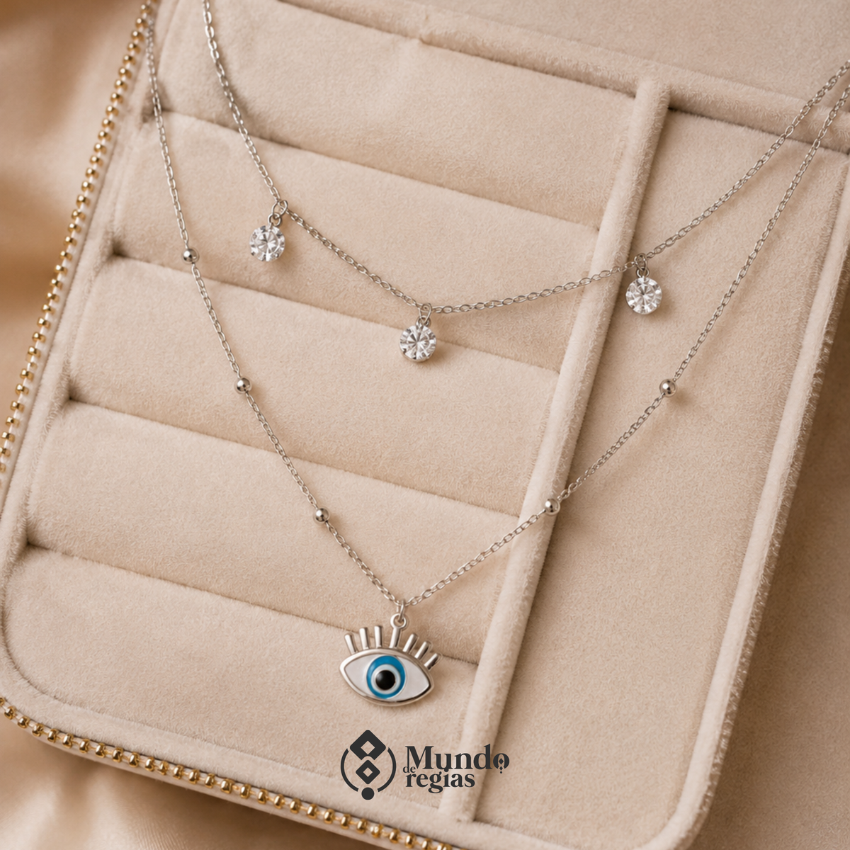 Collar Ojo Protector Acero Inoxidable Premium