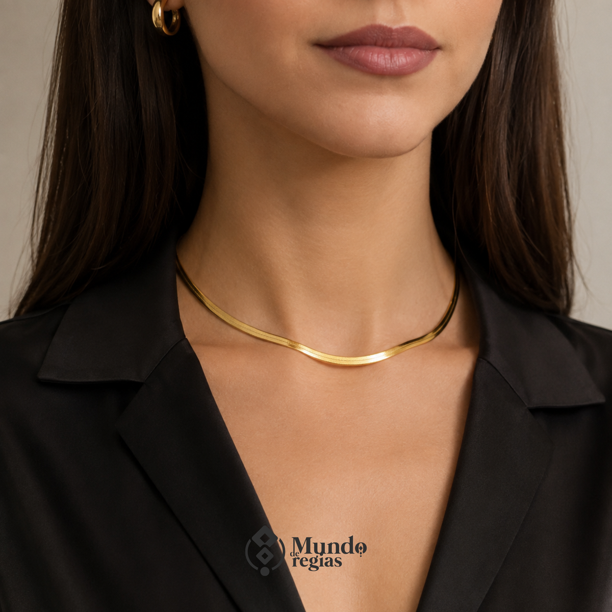 Collar Siena Acero Premium/ Enchapado en Oro
