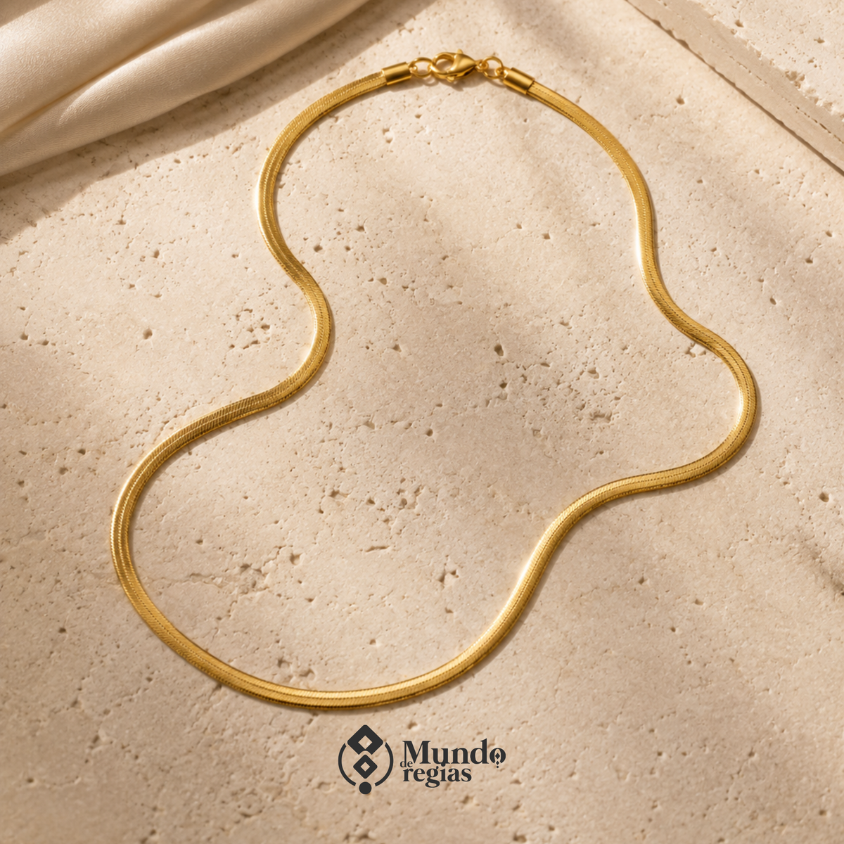 Collar Siena Acero Premium/ Enchapado en Oro