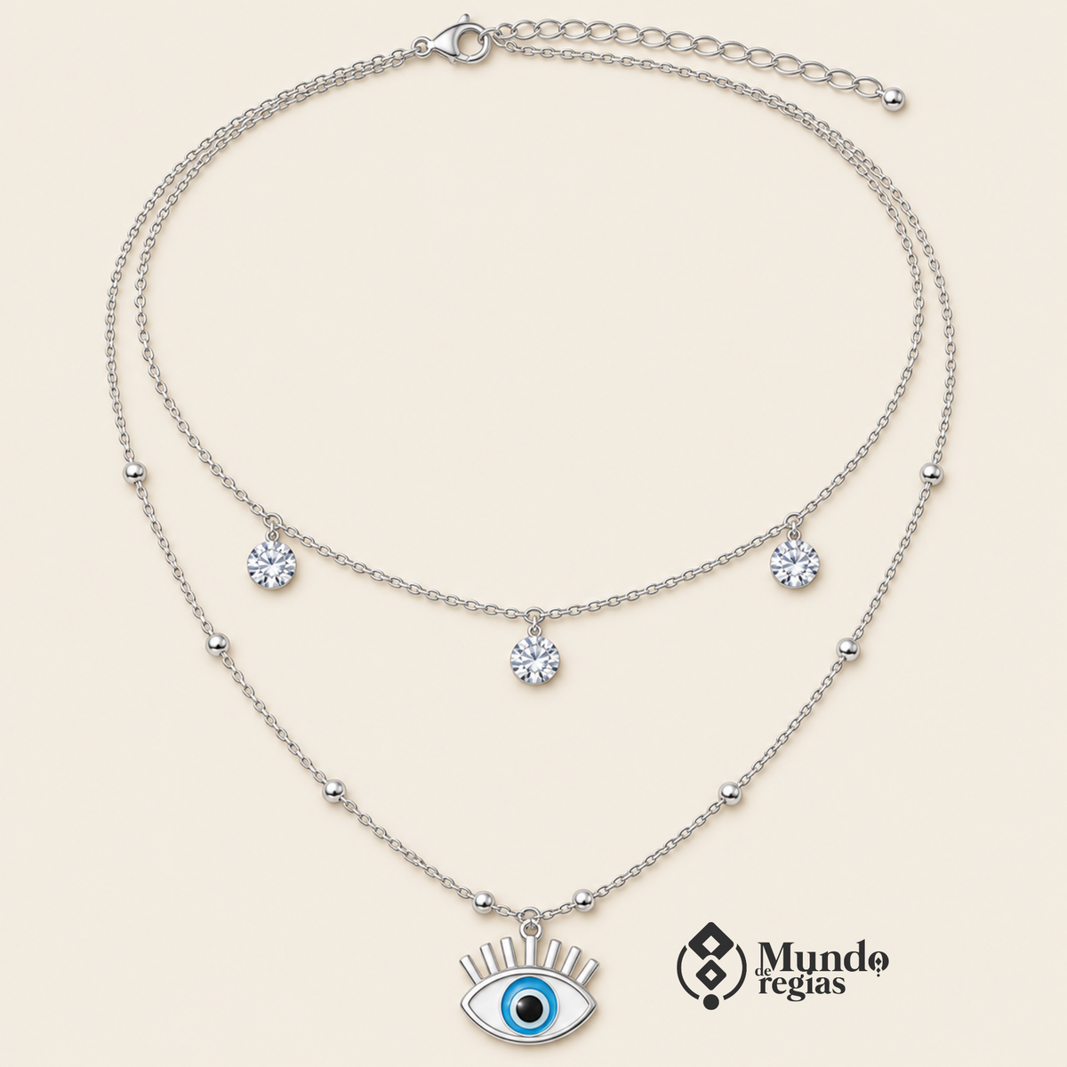 Collar Ojo Protector Acero Inoxidable Premium