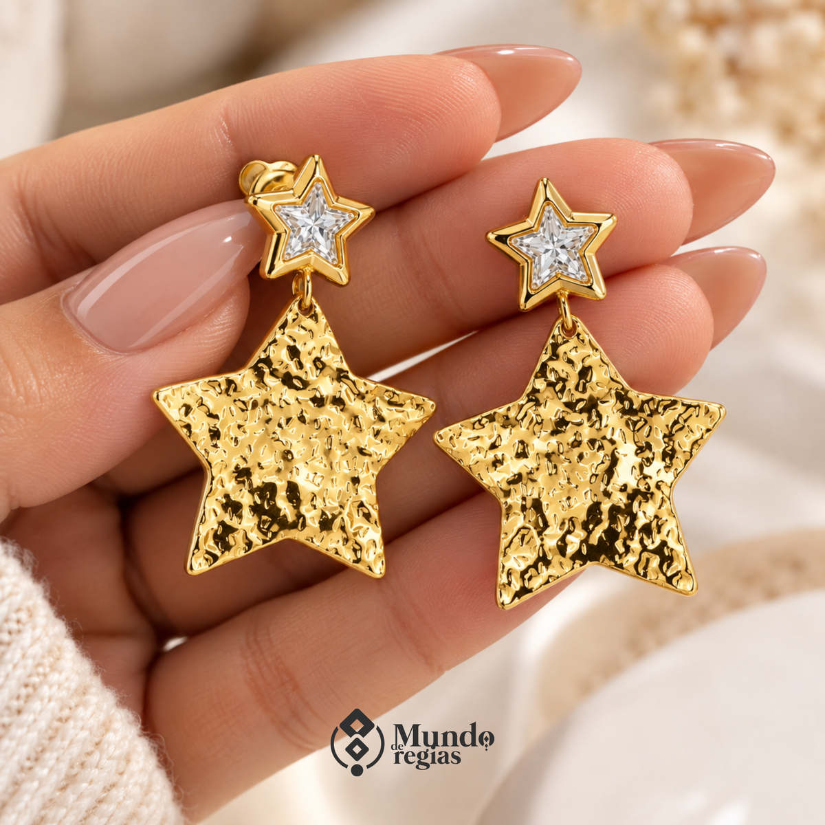 Aros Star Gold Enchapado en Oro