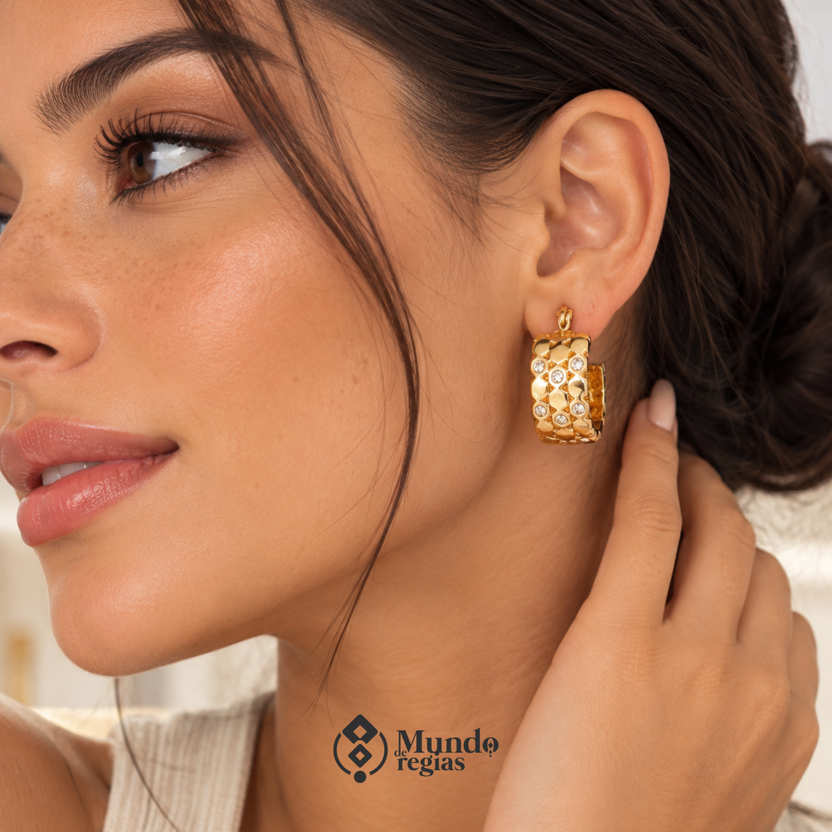 Aros Bellissima Enchapado en Oro