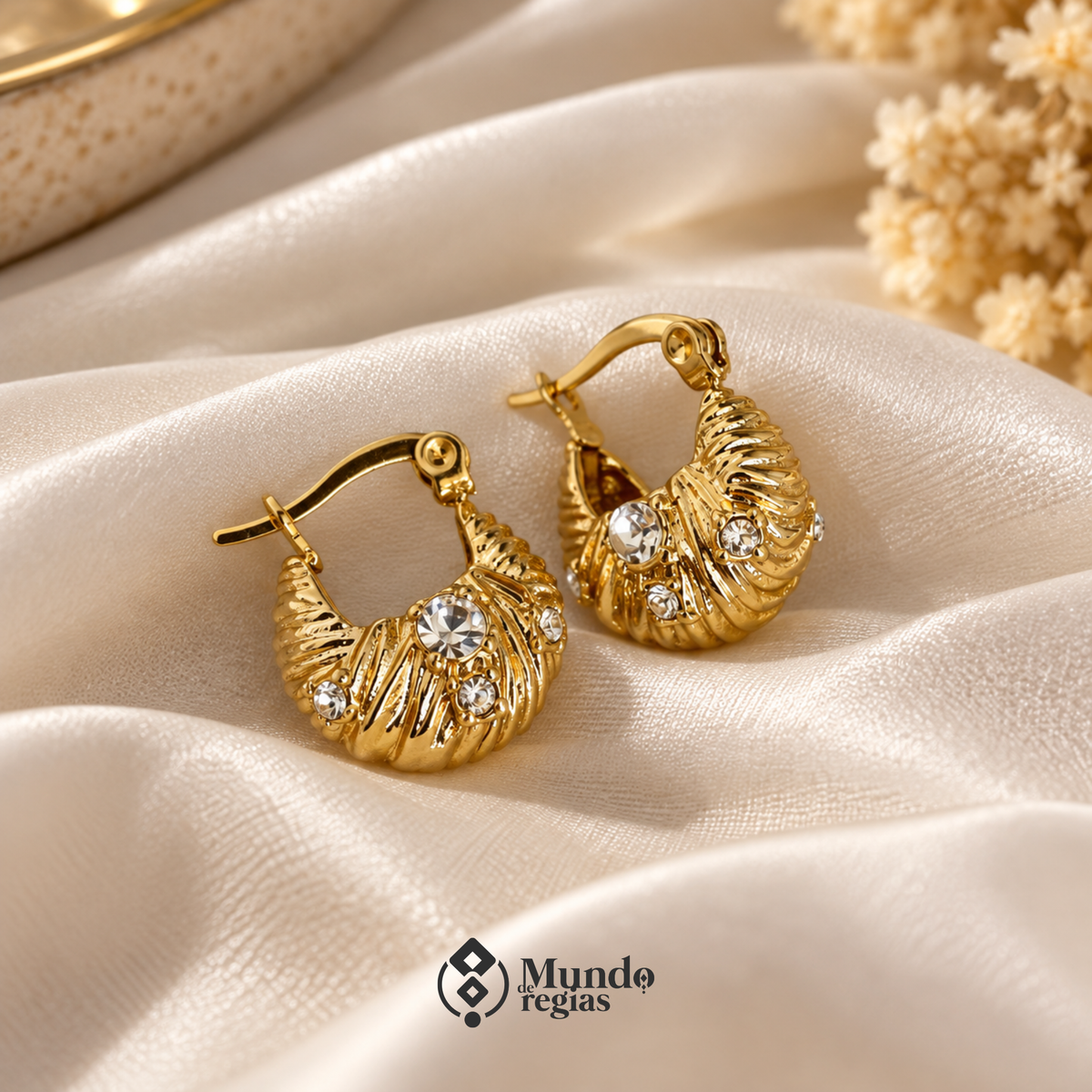 Aros Gianna Enchapado en Oro