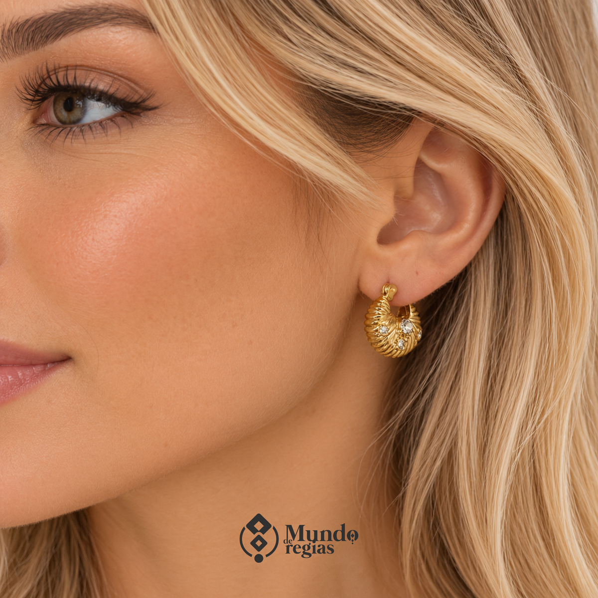 Aros Gianna Enchapado en Oro