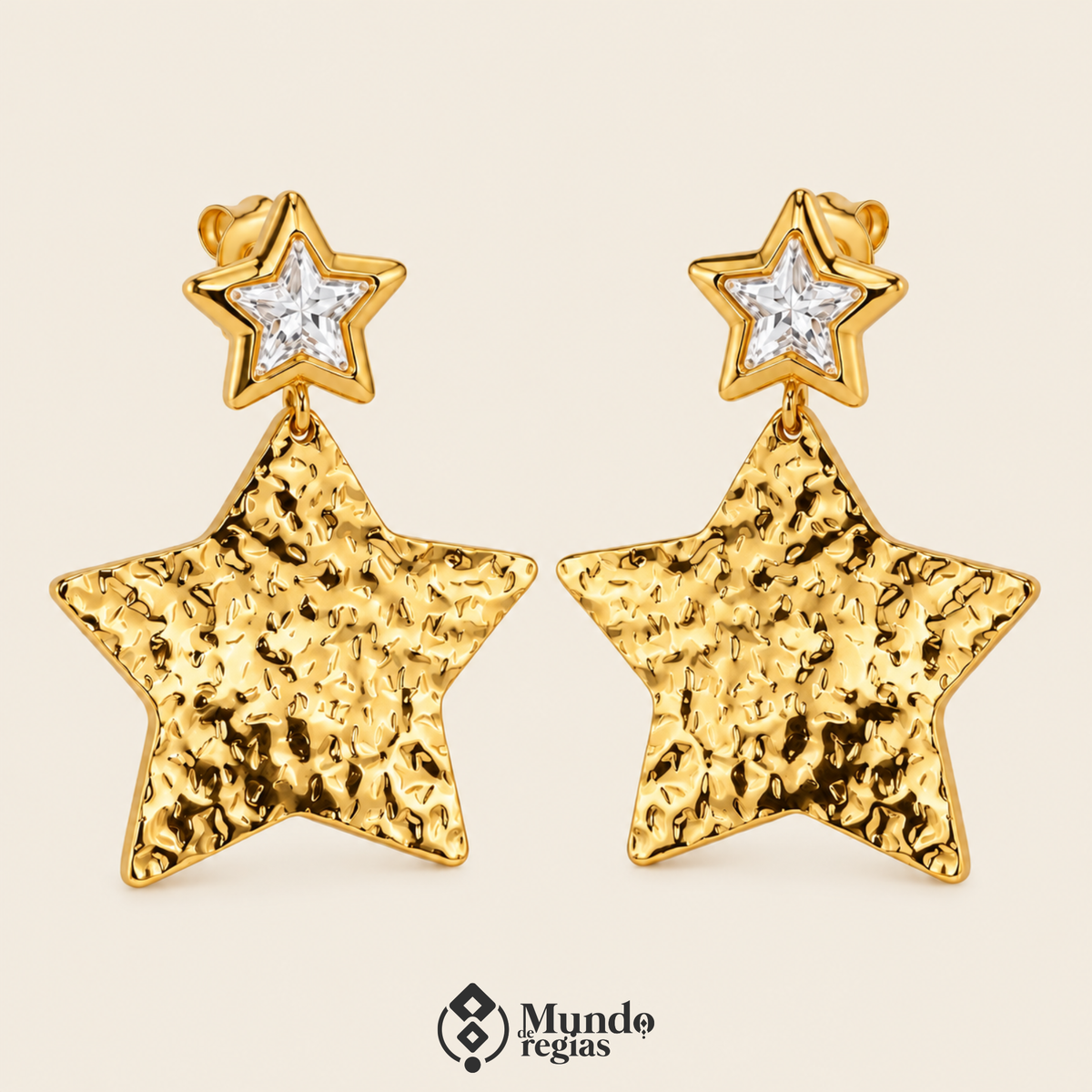 Aros Star Gold Enchapado en Oro