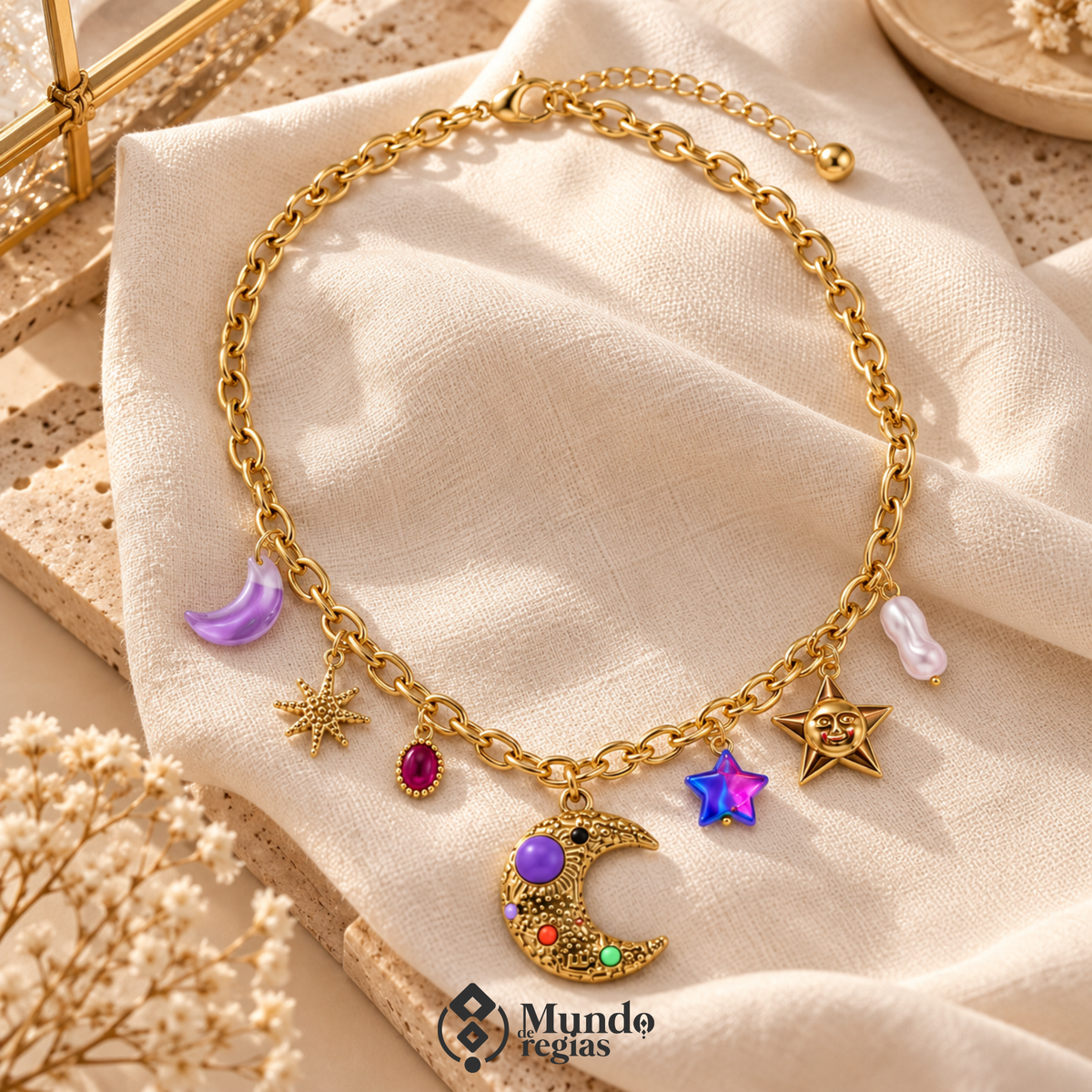 Collar Cosmos Enchapado en Oro